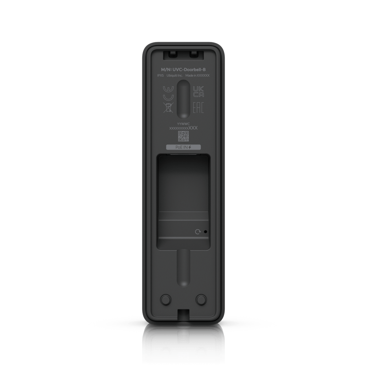 Ubiquiti UVC-Doorbell-Lite Black rear mounting surface