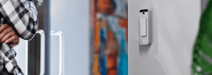 Ubiquiti UVC-Doorbell-Lite White entrance installation example