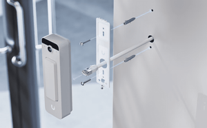 Ubiquiti UVC-Doorbell-Lite White exploded wall mounting illustration