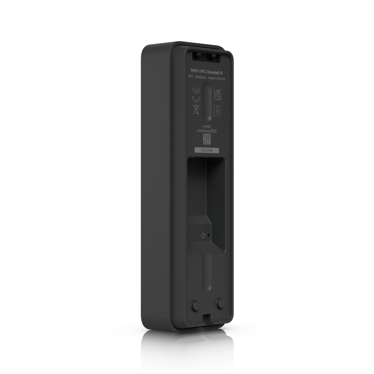 Ubiquiti UVC-Doorbell-Lite Black angled rear view