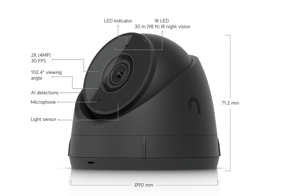 Ubiquiti UVC-G5-Turret-Ultra 2K Outdoor PoE Camera - ACE Peripherals
