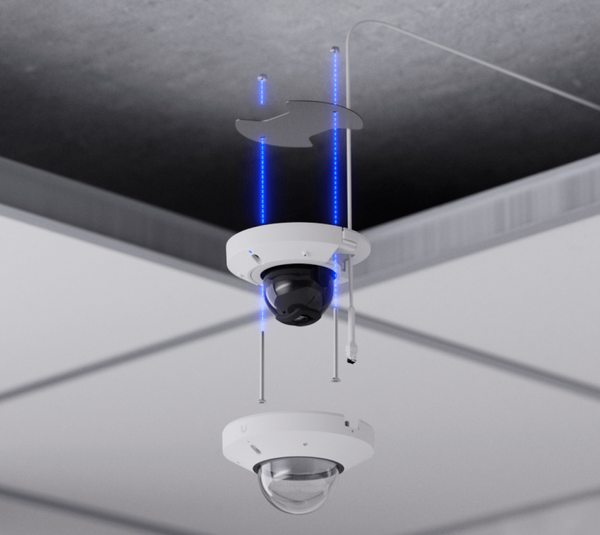 Ubiquiti UVC-G6-Mini-Dome - White ceiling mounting steps