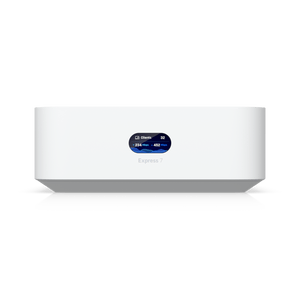 Ubiquiti UX7 front view with its LCM status display