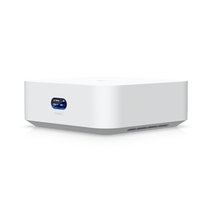 Ubiquiti UX7 UniFi Express 7 front perspective showing the status display