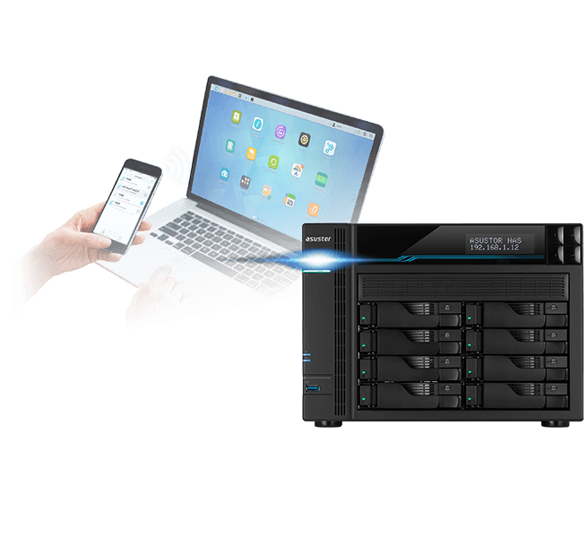 Asustor AS6508T LockerStor 8 8-Bay Tower NAS - ACE Peripherals