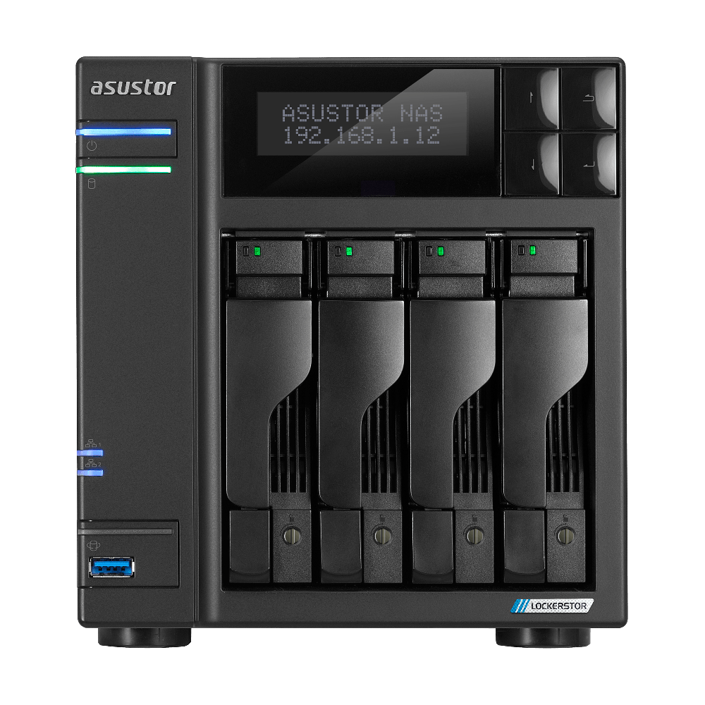 Asustor AS6704T LockerStor 4 Gen2 4-Bay Tower NAS - ACE Peripherals