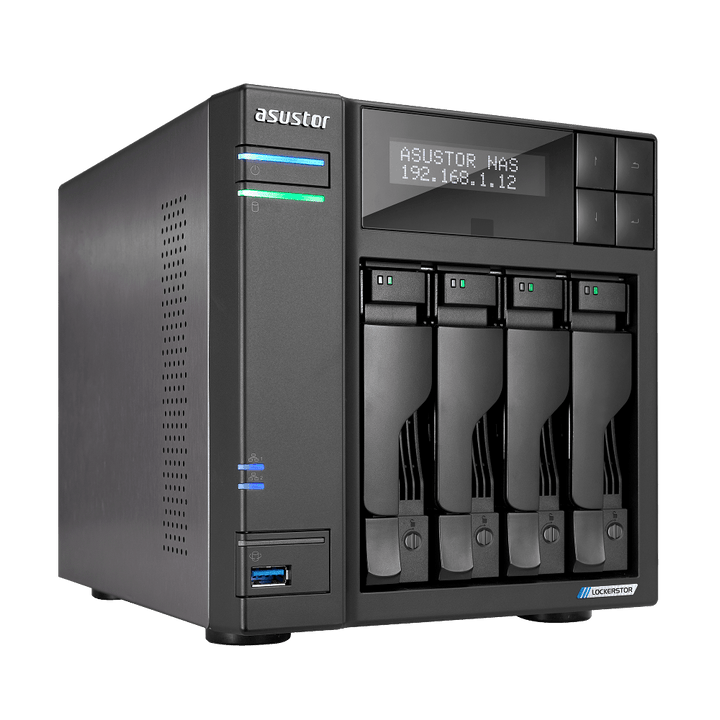 Asustor AS6704T LockerStor 4 Gen2 4-Bay Tower NAS - ACE Peripherals