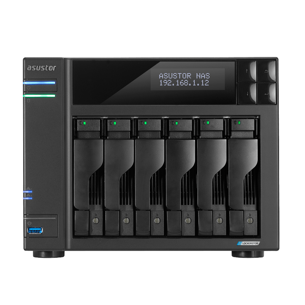 Asustor AS6706T LockerStor 6 Gen2 6-Bay Tower NAS - ACE Peripherals