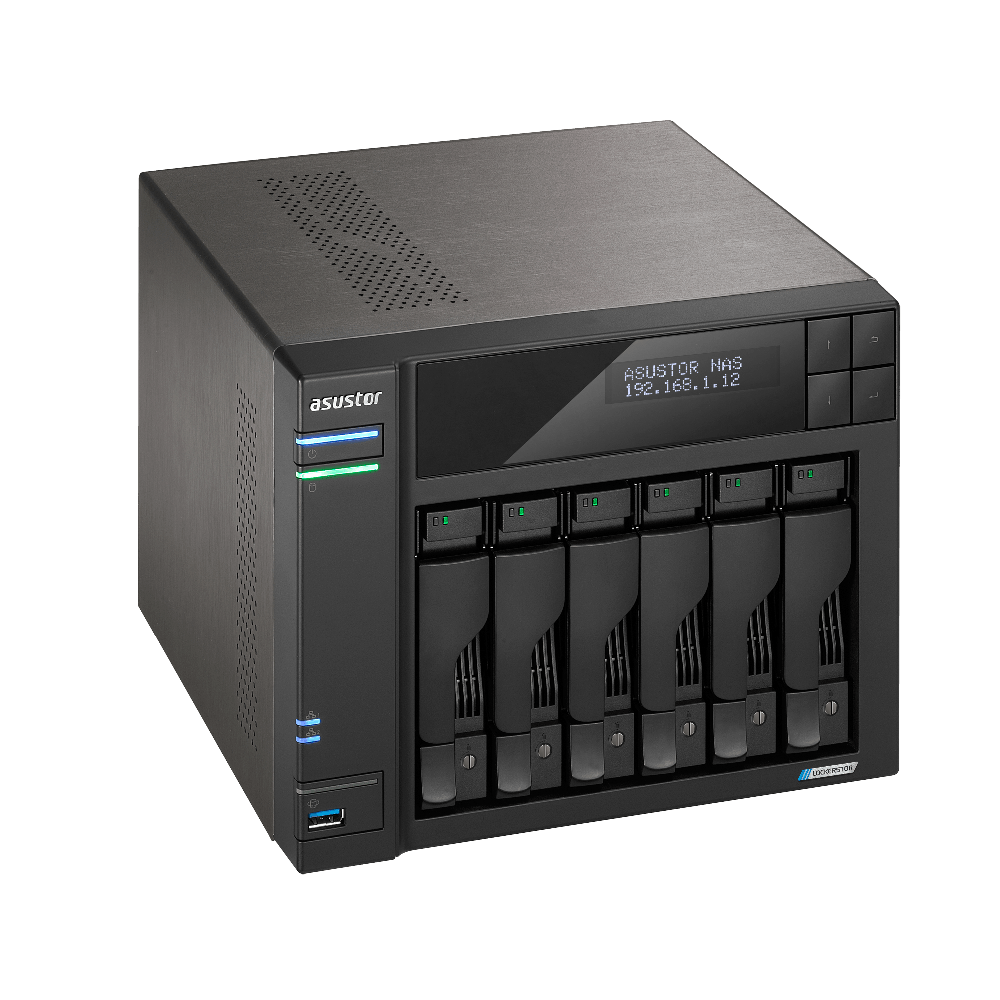 Asustor AS6706T LockerStor 6 Gen2 6-Bay Tower NAS - ACE Peripherals