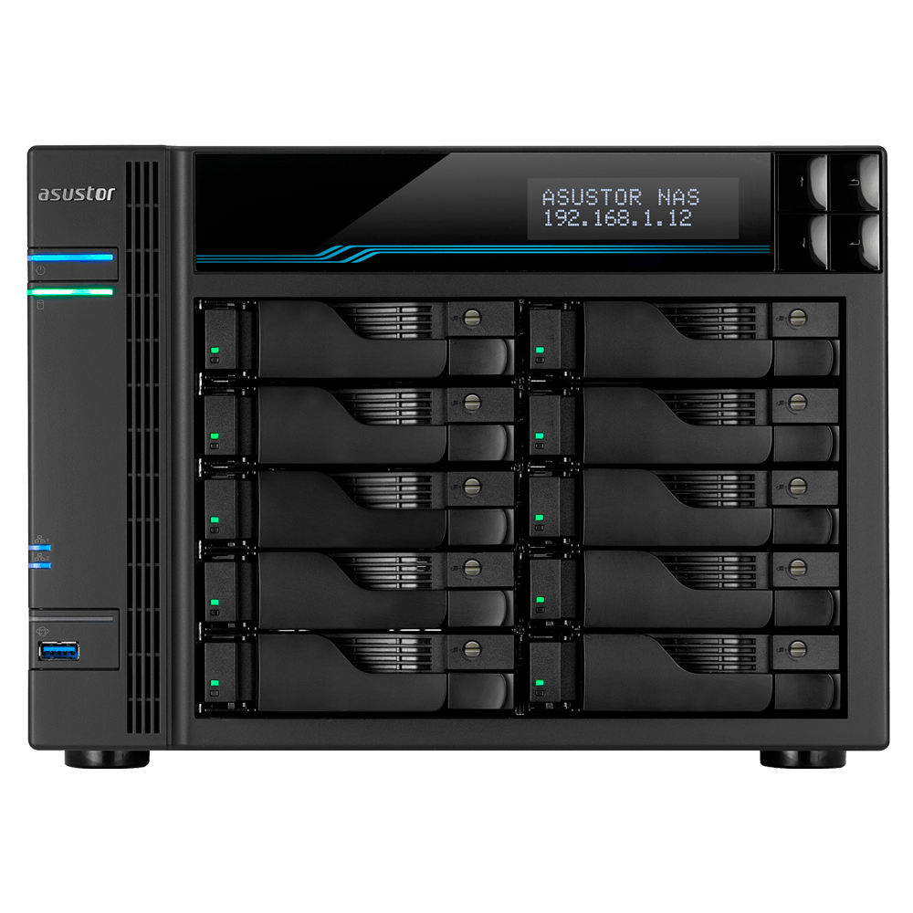 Asustor AS7110T LockerStor 10 Pro 10-Bay Tower NAS - ACE Peripherals