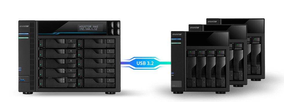 Asustor AS7110T LockerStor 10 Pro 10-Bay Tower NAS - ACE Peripherals