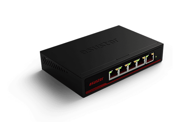 Asustor ASW205T 5-Port 2.5GBase-T Unmanaged Switch - ACE Peripherals