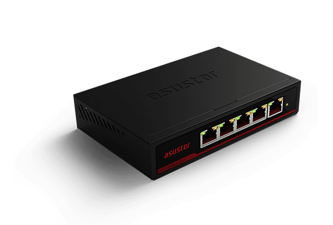 Asustor ASW205T 5-Port 2.5GBase-T Unmanaged Switch - ACE Peripherals