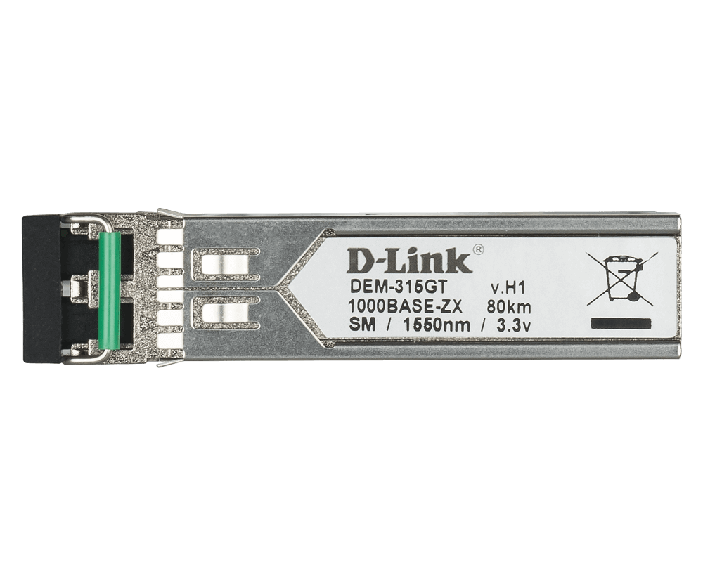 D-Link DEM-315GT 1000BASE-ZX Single-Mode 80 Km SFP Transceiver - ACE Peripherals