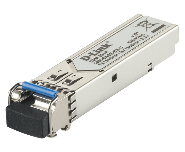 D-Link DEM-331R 1000BASE-BX-U Single-Mode 40 Km (TX-1310/RX-1550 nm) SFP Transceiver - ACE Peripherals