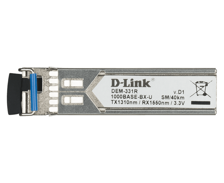 D-Link DEM-331R 1000BASE-BX-U Single-Mode 40 Km (TX-1310/RX-1550 nm) SFP Transceiver - ACE Peripherals