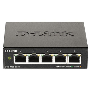 D-Link DGS-1100-05V2 5-Port Gigabit Smart Managed Switch - ACE Peripherals