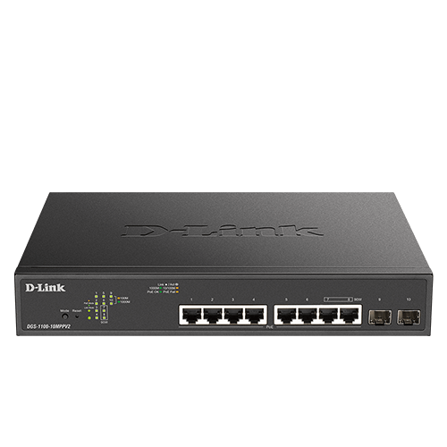 D-Link DGS-1100-10MPPV2 10-Port Gigabit PoE+ Smart Managed Switch - ACE Peripherals