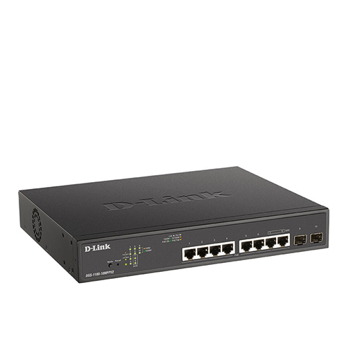 D-Link DGS-1100-10MPPV2 10-Port Gigabit PoE+ Smart Managed Switch - ACE Peripherals