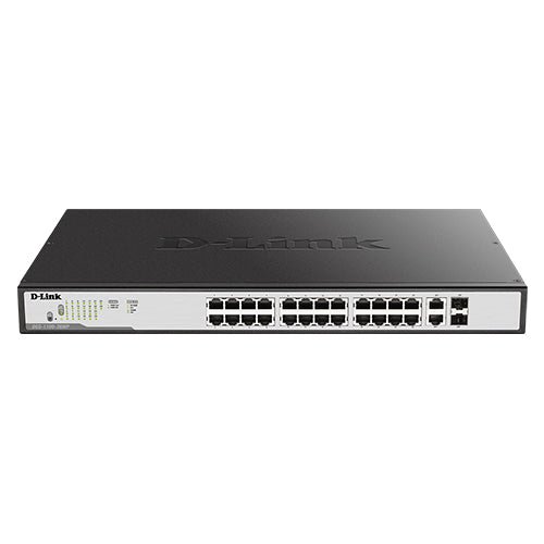 D-Link DGS-1100-26MPV2 26-Port PoE Gigabit Smart Managed Switch - ACE Peripherals