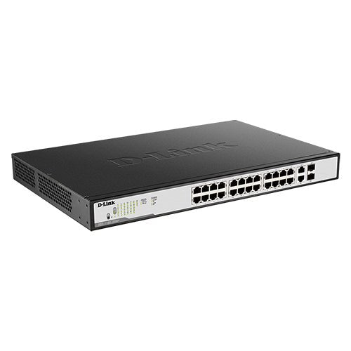 D-Link DGS-1100-26MPV2 26-Port PoE Gigabit Smart Managed Switch - ACE Peripherals