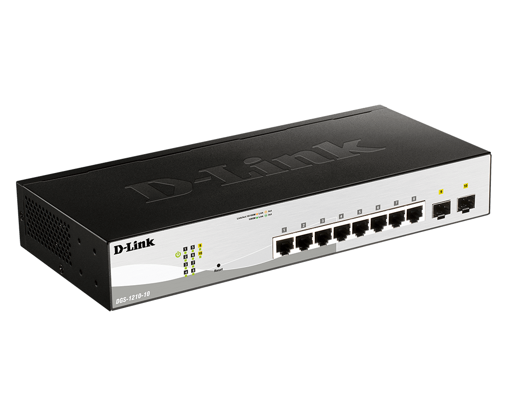 D-Link DGS-1210-10 8-Port Gigabit Smart Managed Switch With SFP - ACE Peripherals