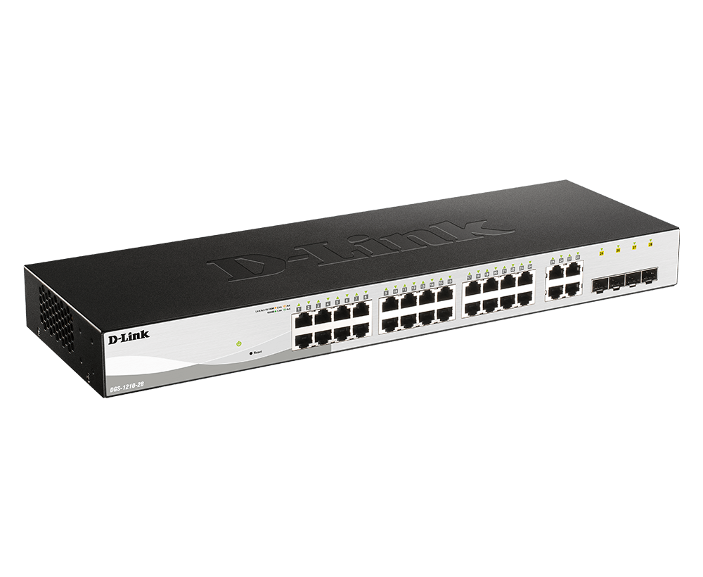 D-Link DGS-1210-28 24-Port Gigabit Smart Managed Switch With SFP - ACE Peripherals