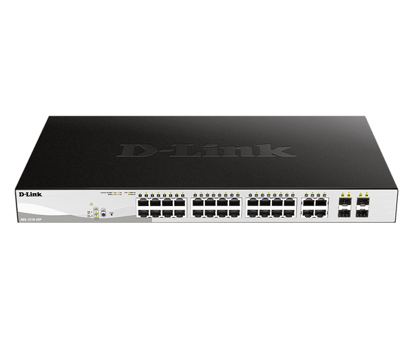 D-Link DGS-1210-28P 28-Port Gigabit Smart Managed PoE Layer 2+ Switch - ACE Peripherals