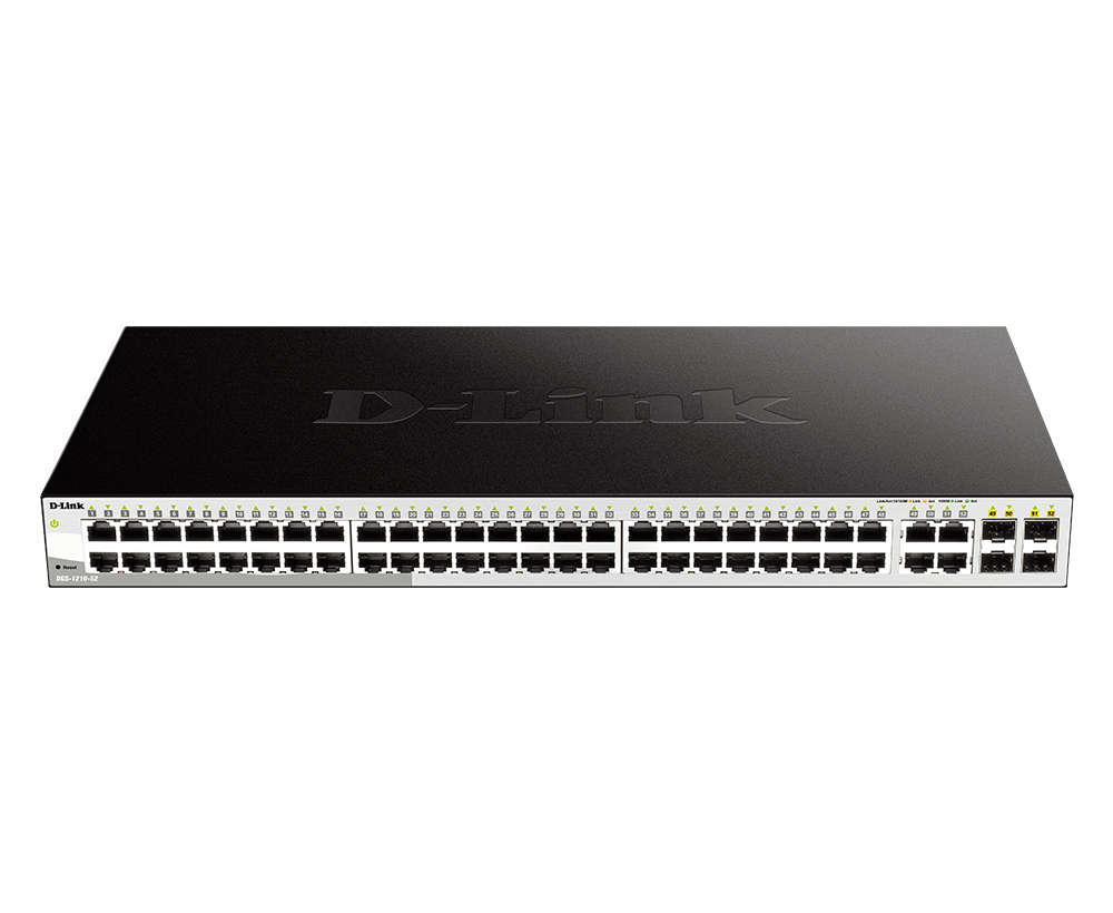 D-Link DGS-1210-52 48-Port Gigabit Smart Managed Switch With SFP - ACE Peripherals