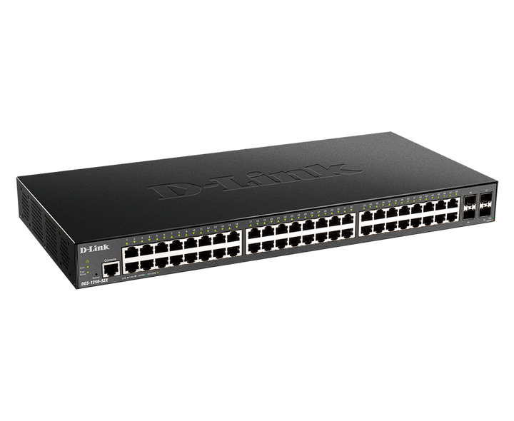D-Link DGS-1250-52X 48-Port Gigabit Smart Managed Layer 2+ Switch With 10G SFP+ - ACE Peripherals