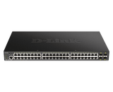 D-Link DGS-1250-52XMP 52-Port 10-Gigabit Smart Managed PoE Layer 2+ Switch - ACE Peripherals