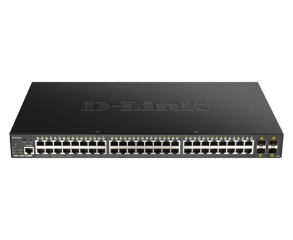 D-Link DGS-1250-52XMP 52-Port 10-Gigabit Smart Managed PoE Layer 2+ Switch - ACE Peripherals