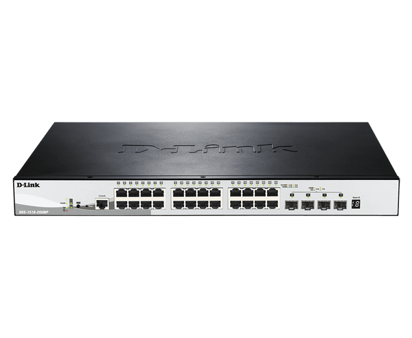 D-Link DGS-1510-28XMP 28-Port Gigabit Stackable Smart Managed Layer 2+ Switch with 10G Uplinks - ACE Peripherals