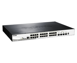 D-Link DGS-1510-28XMP 28-Port Gigabit Stackable Smart Managed Layer 2+ Switch with 10G Uplinks - ACE Peripherals