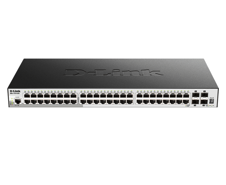 D-Link DGS-1510-52X 52-Port Gigabit Stackable Smart Managed Layer 3 Switch With 10G Uplinks - ACE Peripherals