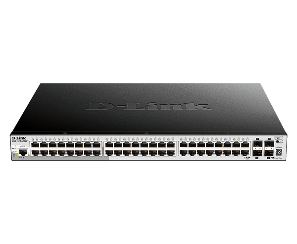 D-Link DGS-1510-52XMP 52-Port Gigabit Stackable Smart Managed Layer 2+ Switch with 10G Uplinks - ACE Peripherals