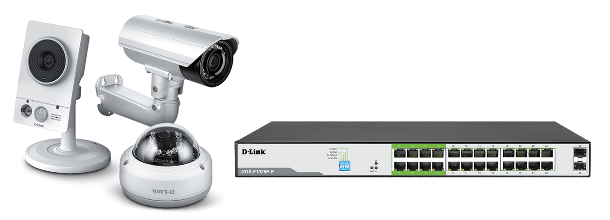D-Link DGS-F1026P-E 250M 24-Port Gigabit Long Range PoE Switch - ACE Peripherals