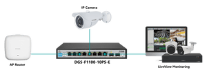D-Link DGS-F1100-10PS-E 250M 8-Port Gigabit Long Range PoE Managed Switch - ACE Peripherals