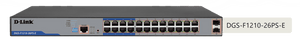 D-Link DGS-F1210-26PS-E 250M 24-Port Gigabit Long Range PoE Managed Switch with 2 SFP Ports - ACE Peripherals