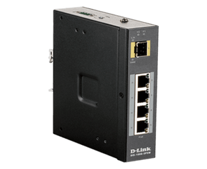 D-Link DIS-100G-5PSW 4-Port Gigabit Unmanaged Industrial POE Switch with SFP - ACE Peripherals
