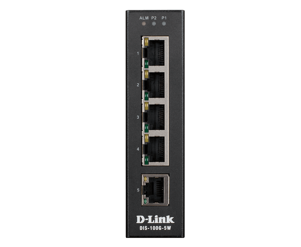 D-Link DIS-100G-5W 5-Port Gigabit Unmanaged Industrial Switch - ACE Peripherals