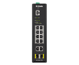 D-Link DIS-200G-12PS 10-Port Gigabit Smart Managed Industrial POE Switch with SFP - ACE Peripherals