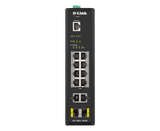 D-Link DIS-200G-12PSW 10-Port Gigabit Smart Managed Industrial POE Switch with SFP - ACE Peripherals