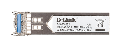 D-Link DIS-S302SX 1000Base-SX Single-Mode Industrial SFP Transceiver (2km) - ACE Peripherals