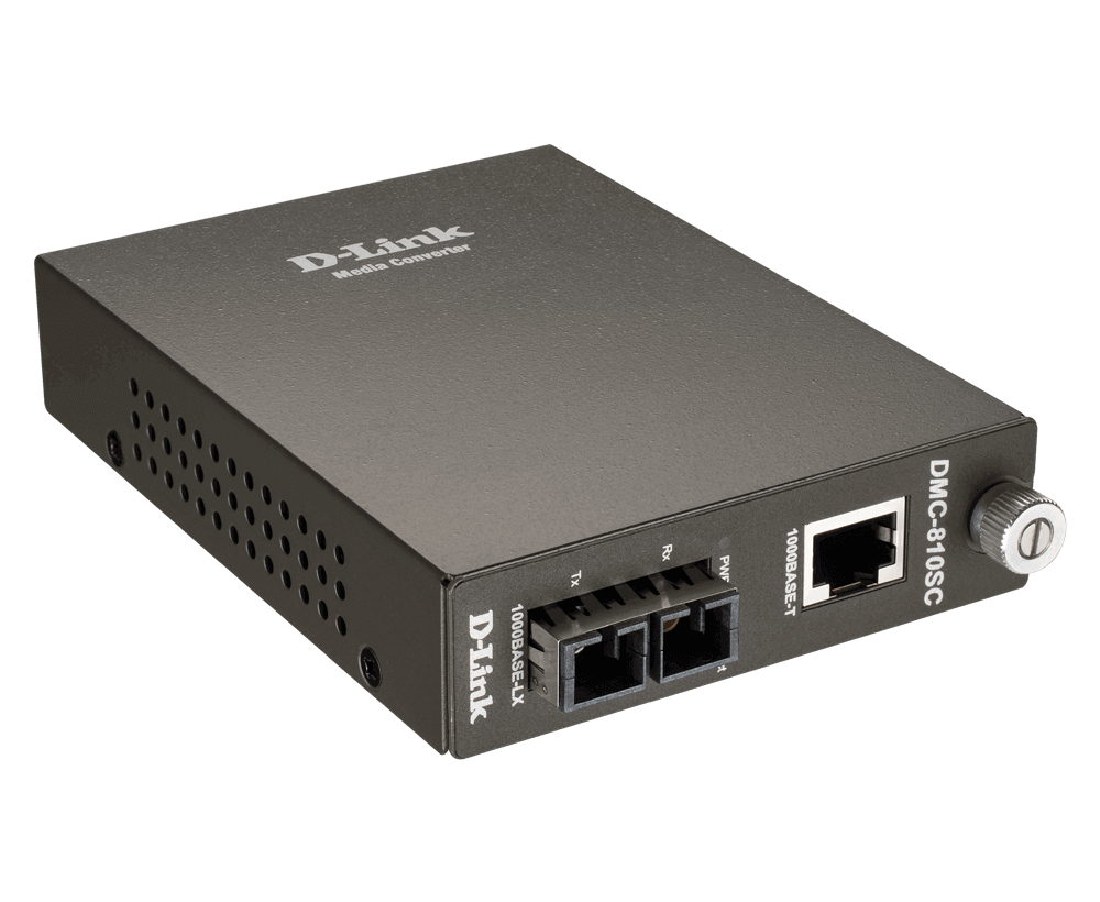 D-Link DMC-810SC 1000BaseT to 1000BaseLX (SC) Single-Mode Media Converter - ACE Peripherals