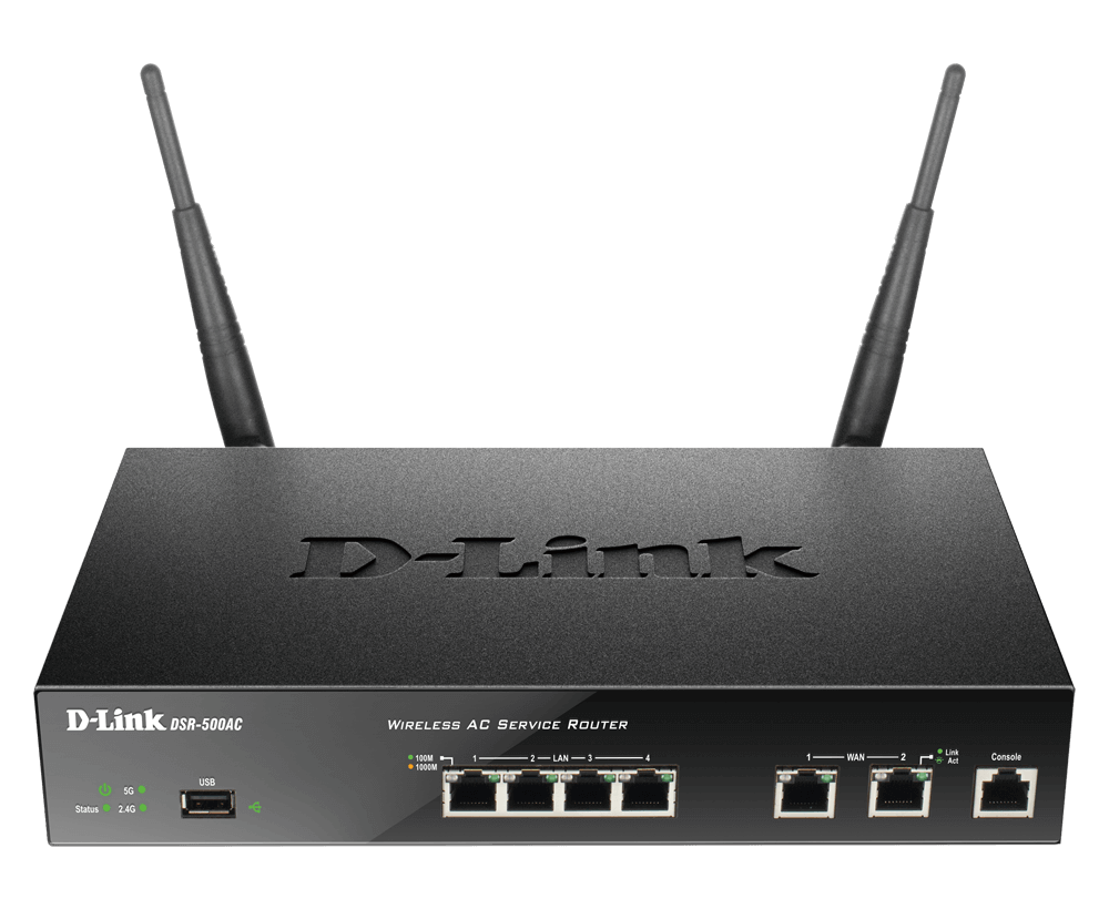 Fn Link Router D-Link DSR-500AC Wireless AC VPN Router with Firewall – ACE Peripherals