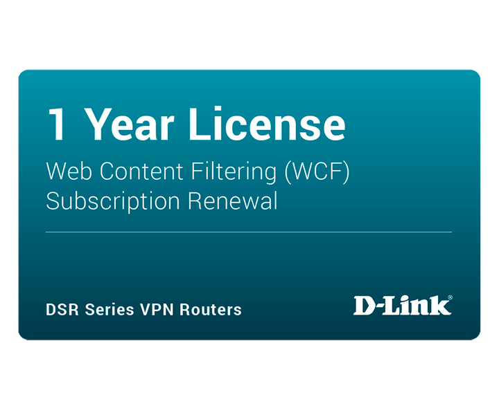D-Link DSR-500AC-WCF12-LIC DSR-500AC Dynamic Web Content Filtering License 12-months - ACE Peripherals