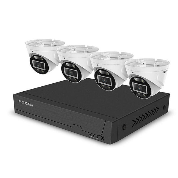 Foscam FN9108E-T4 8-Channel 5MP POE NVR Kits with Dome Cameras - ACE Peripherals