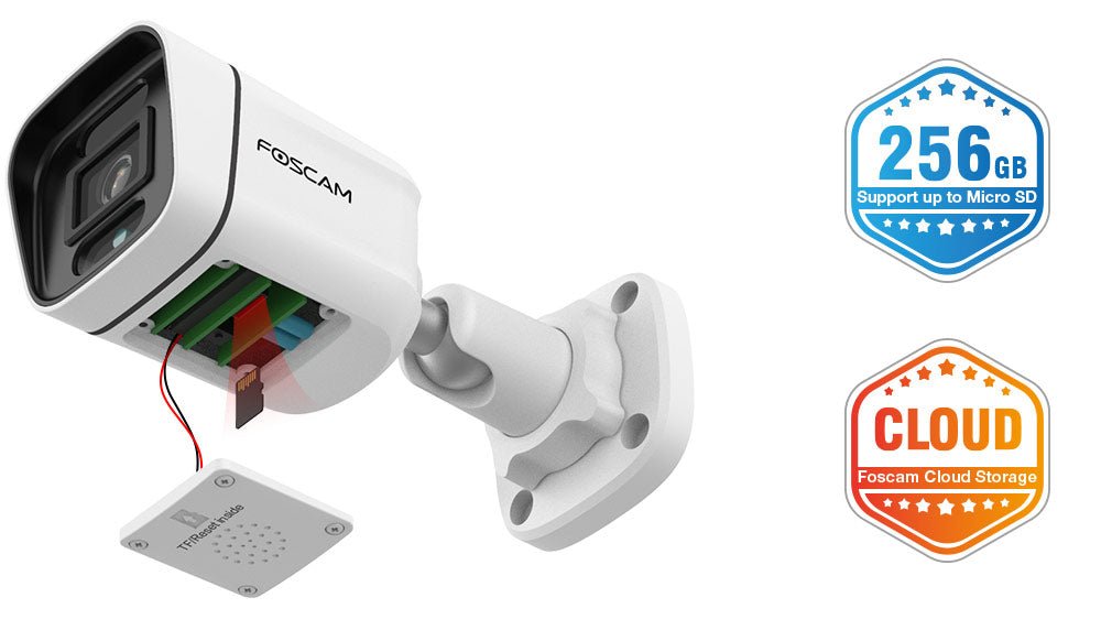 Foscam V4EC 4MP QHD Starlight POE IP Bullet Camera - ACE Peripherals