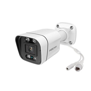 Foscam V5EP 5MP QHD POE IP Bullet Camera with Sound and Light Alarm - ACE Peripherals